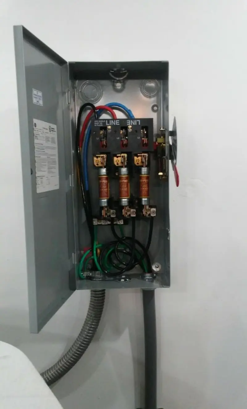 Three-phase disconnect switch installed for Electrical Wiring & Rewiring in Oostburg