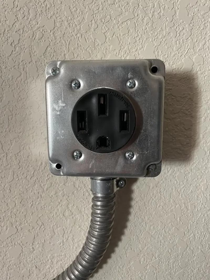 NEMA 14-50 outlet installed for Electrical Panel Upgrade in Oostburg